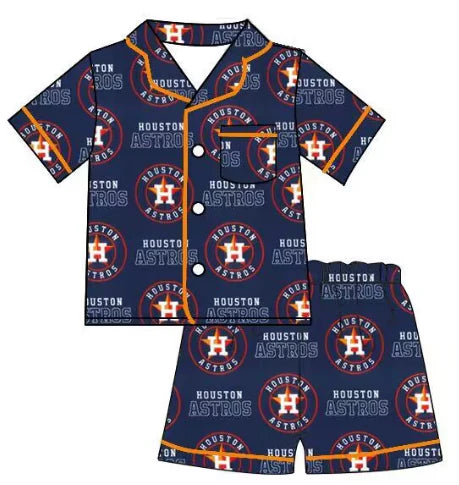 5.8 Adult custom Team H Short sleeve shorts pajamas set