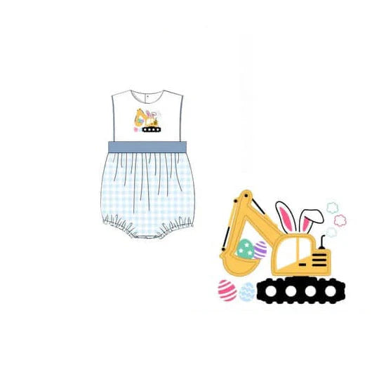 11.8 MOQ:5pcs SR3492 pre-order baby boy clothes truck toddler boy easter summer bubble
