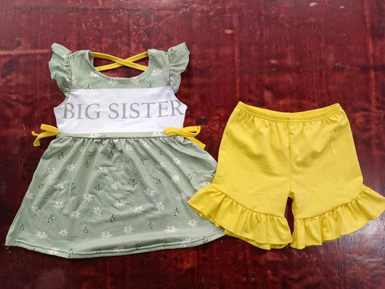 12.18 Custom order MOQ 3pcs each design baby girl clothes girl summer shorts set