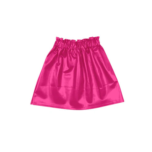 5.30 GLK0034 Baby Girls Valentines Pink Leather Skirts Preorder
