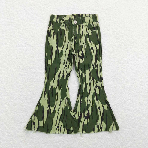 L-3.7 P0372 camouflage Army Green Denim trousers