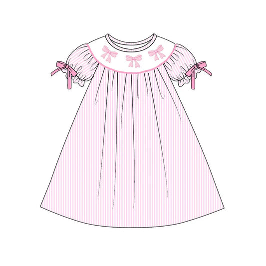 11.13 MOQ：5pcs GSD3080 pre-order toddler clothes bows girl valentine summer dress