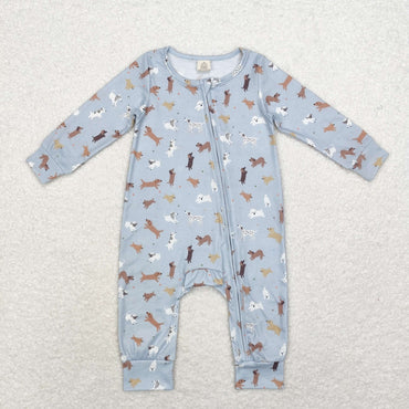 3.13 LR1351 RTS baby boy clothes dog boy winter romper -BAMBOO