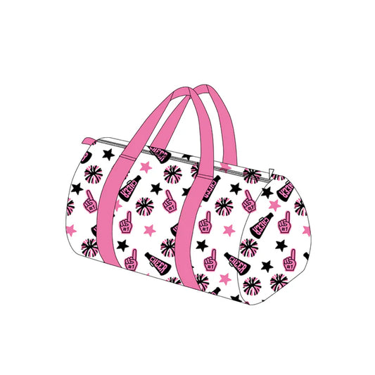 8.19 BA0371 Adult Team Black Pink Cheer Fireworks Zipper Gym Bags Preorder