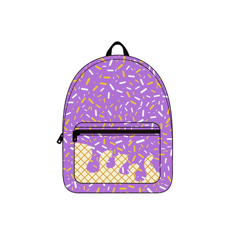 6.28 no moq BA0327 pre-order baby kids team purple backpack