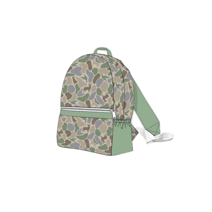 11.8 MOQ:5pcs BA0372 Pre-order toddler backpack camo baby gift preschool bag