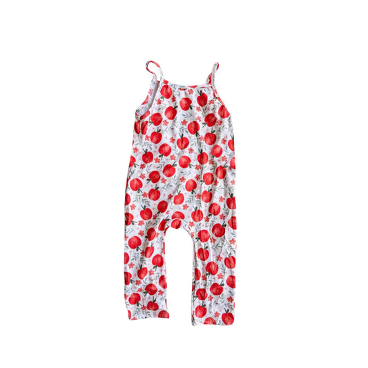 11.12 MOQ:5pcs SR3516 pre-order baby girl clothes apple girl summer jumpsuit