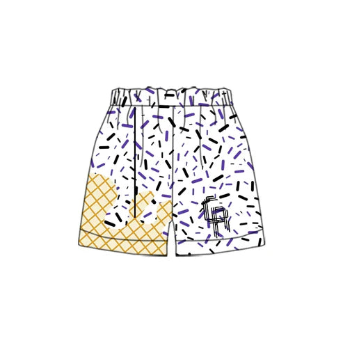 5.6  Adult Men Team White Black CR Shorts Bottoms Preorder(moq 3)