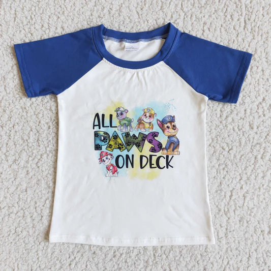 D6-2 Boys Cartoon Dog Shirts