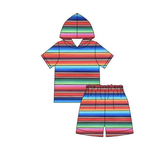 11.19 MOQ：5pcs GSSO2858 pre-order baby girl clothes stripe toddler girl summer outfit
