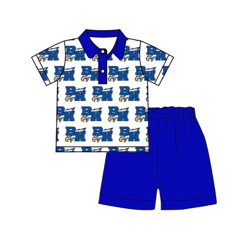 7.4 Custom Moq 3 Baby Boys BH Eagles Team Shirt Cotton Shorts Clothes Sets