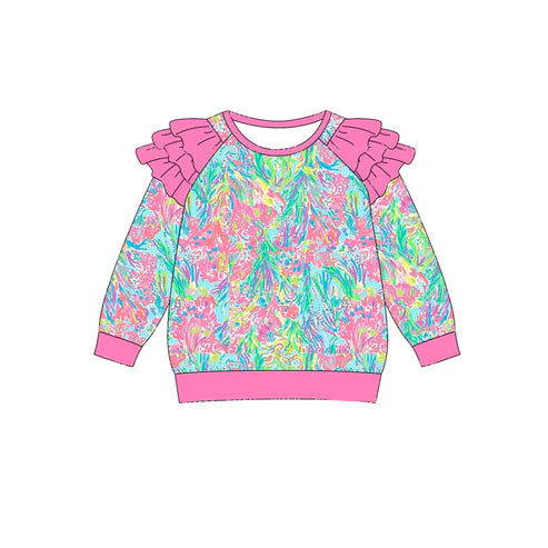 5.24 GT0766 Baby Girls Pink Seaweed Long Sleeve Tee Shirts Tops Preorder
