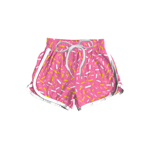 5.15 Preorder Moq 3 Baby Girls Pink Team Ice Cream Drips sports shorts