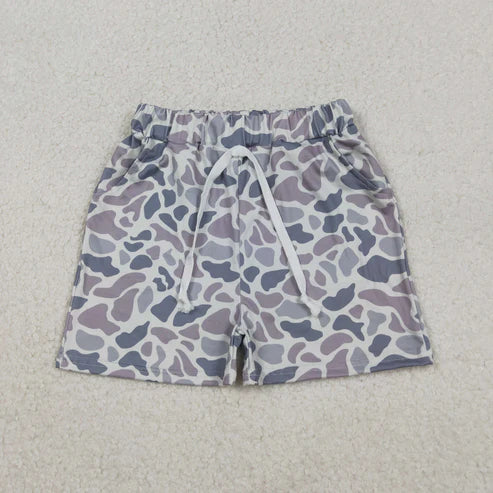 11.1 SS0140 Baby Boys Grey Camo Shorts Bottoms