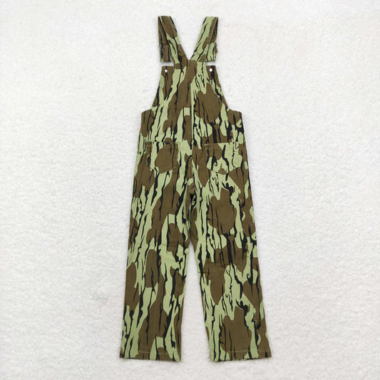 L-3.7 P0534 Denim pants with army green camo straps