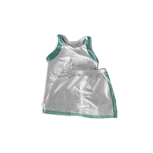 3.25 GSD2240 Baby Girls Aqua Sleeveless Top Skort Yoga Active Set Preorder