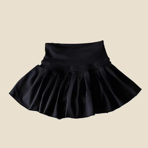 4.15  GLK0087 Baby Girls Black Yoga Active Wear Skirt Preorder