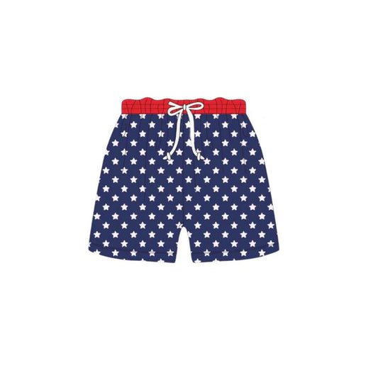 L-3.6 S0528 Baby Boys 4th Of July Stars Trunks Preorder