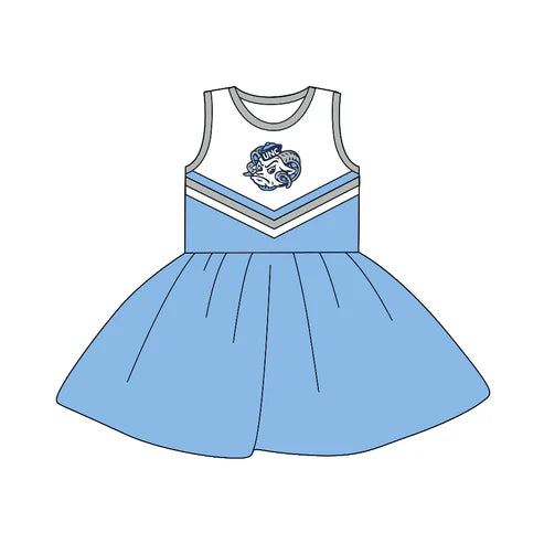 5.2 Baby Girls Team Sleeveless 18 A-Line Dresses Preorder(moq 3)