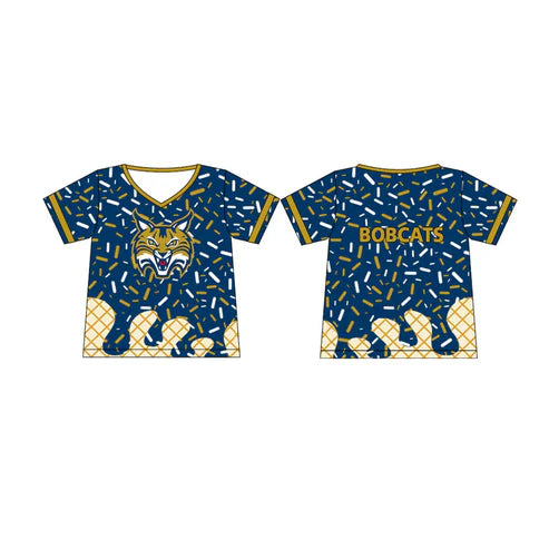 6.9  Custom Moq 3 Baby Boys Bobcats Team drips Tee Shirts Tops