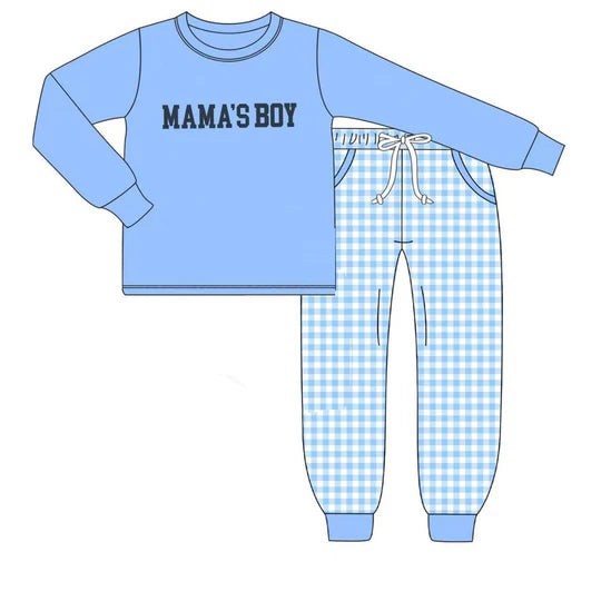 12.23 MOQ：5pcs BLP1409 pre-order toddler boy clothes mama’s boy winter outfit