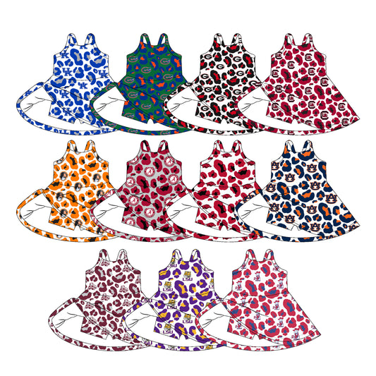 26.1.12 Custom MOQ:3 or 5 pcs each design milk silk Sibling baby girl clothes team sleeveless dresses 11