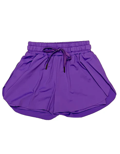 4.21 SS0602 Baby Girls Purple Yoga Shorts Bottoms Preorder