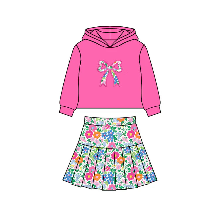 12.1 MOQ：5pcs GLD1549 pre-order baby girl clothes flower toddler girl yoga skirt outfit