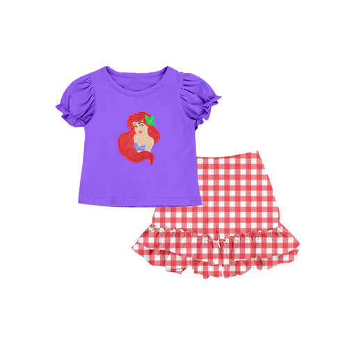 6.23 Custom Moq 3 Baby Girls Princess Tee 3 Shirt Ruffle Shorts Clothes Sets