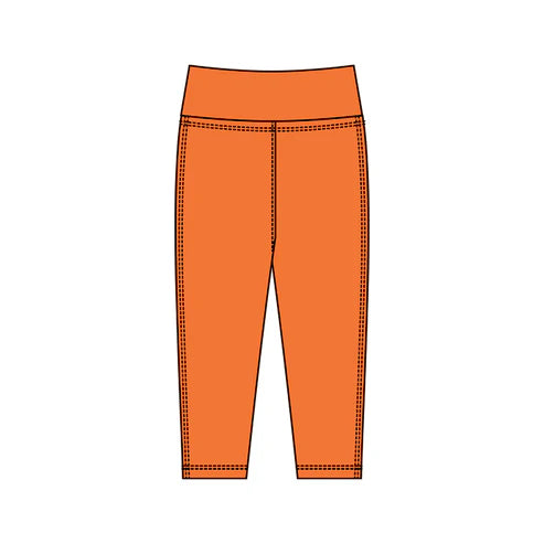 10.24  P0930 Baby Girls Orange Yoga Leggings Pants Bottom Preorder