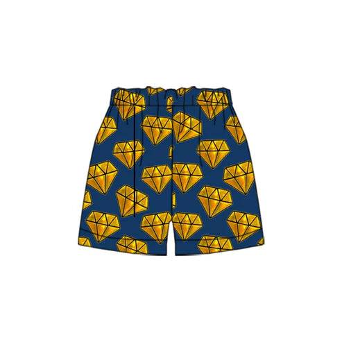 4.26 Preorder(moq 3) Adult Men Team Navy Diamond Shorts Bottoms