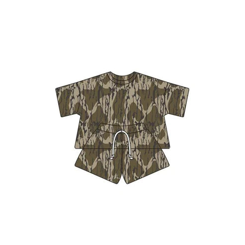 GSSO1679 Baby Kids Bottomland Shirt Shorts Clothes Sets Preorder