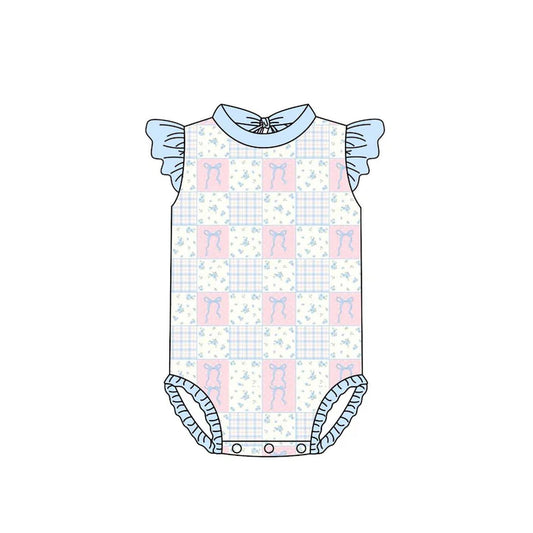 12.1 MOQ:5pcs S0640 pre-order baby girl clothes bows girl summer swimsuit beach wear