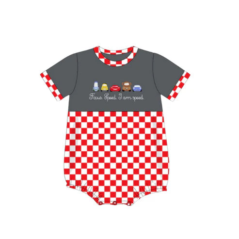 4.9 SR3030 Baby Boys Short Sleeves Cartoon Cars Rompers Preorder