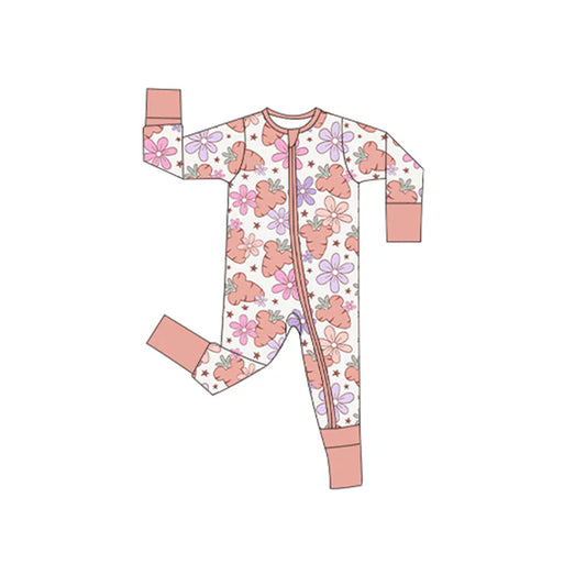 11.10 MOQ:5pcs LR2890 pre-order baby girl clothes carrot girl easter romper