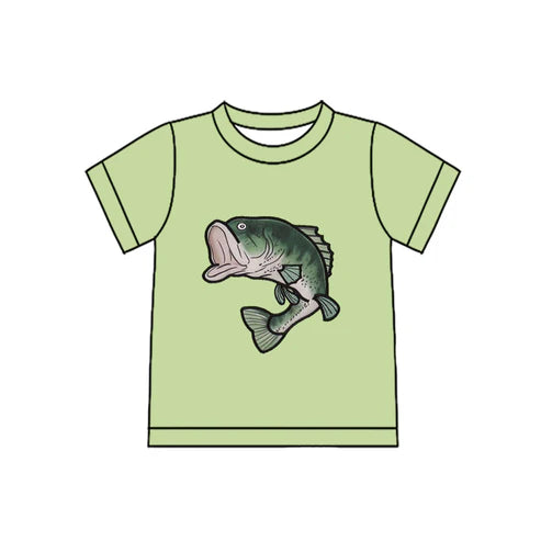 11.4 BT1487 Baby Boys Short Sleeve Fishing Hunting T-shirts Top Preorder
