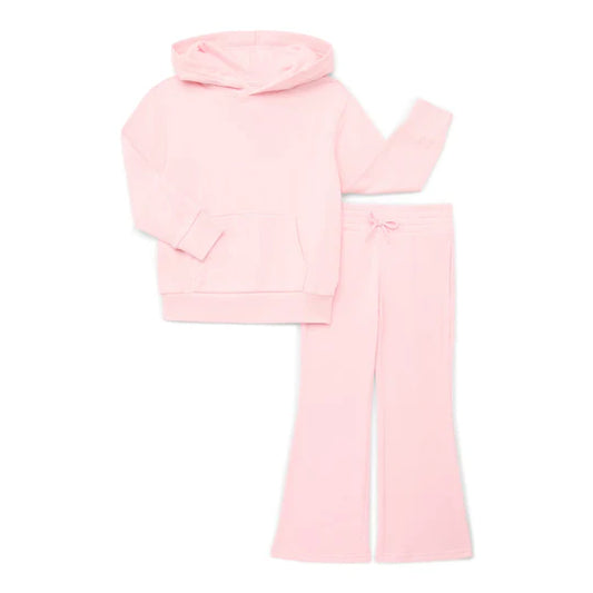 12.23 MOQ：5pcs GLP3251 pre-order toddler girl clothes pink print girl winter set