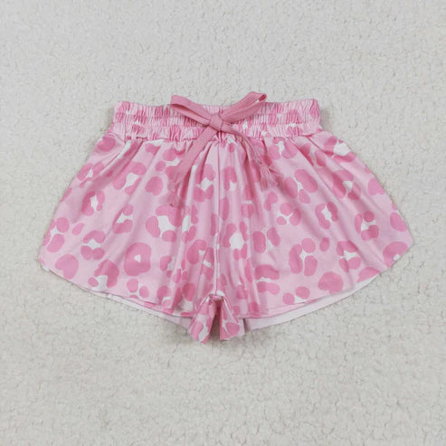 6.2 SS0587 Baby Girls Pink Leopard Summer Shorts Bottoms