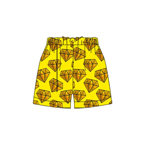 4.26 Preorder(moq 3) Baby Boys Golden Diamond Sports Shorts