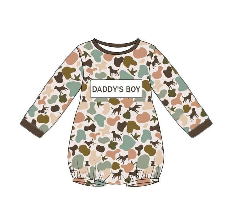11.13 MOQ:5pcs LR2894 pre-order baby boy clothes daddy’s boy winter bubble