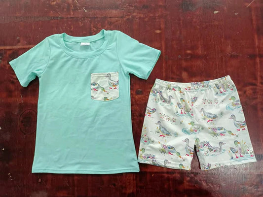 12.18 Custom order MOQ 3pcs each design tddler boy clothes state boy summer shorts set 11