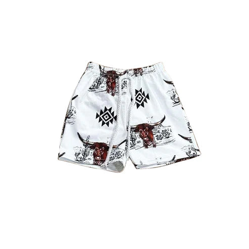 4.1 SS0511 Baby Boys Bull Skull Aztec Shorts Bottoms Preorder