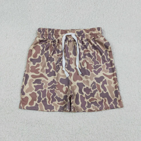 12.27 RTS NO MOQ(In Stock) Boy's Camouflage Light Brown Shorts