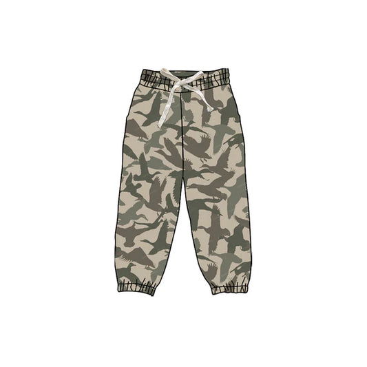 8.28 P0833 Baby Girls Olive Ducks Camo Yoga Jogger Bottom Preorder