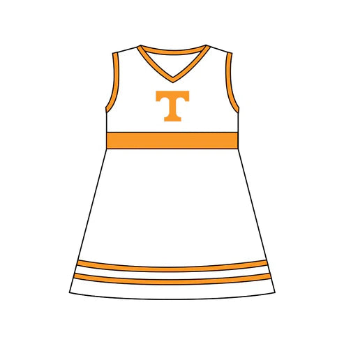 6.25 Custom Moq 3 Baby Girls Team Tenness Knee Length Dresses