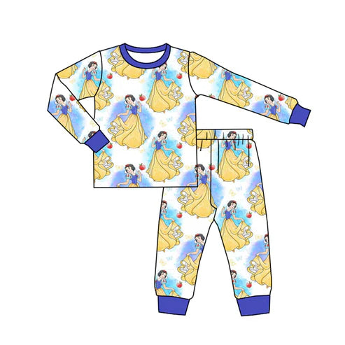 6.24  Custom Moq 3 Baby Girls Princess 13 Pants Pajamas Clothes Sets