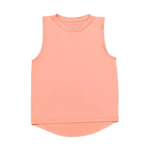 4.10  GT0984 Baby Girls Peach Sleeveless Vests Top Preorder