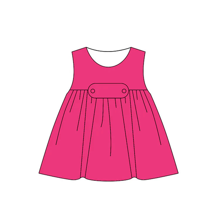 11.26 MOQ:5pcs GSD3229 pre-order toddler girl clothes pink girl summer dress