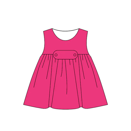 11.26 MOQ:5pcs GSD3229 pre-order toddler girl clothes pink girl summer dress