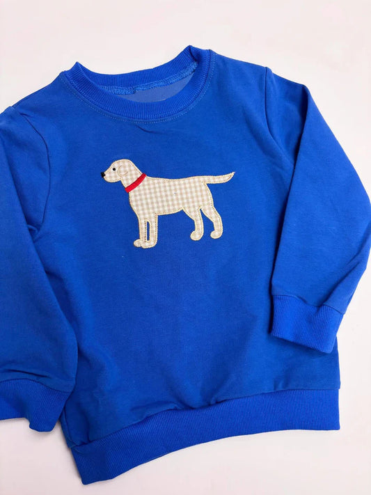 8.23 BT1333 Baby Boys Hot Blue Long Sleeves Dogs Tee Shirts Top Preorder